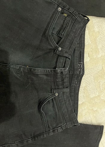 Siyah Kemerli Erkek Denim Pantolon - Görsel 4