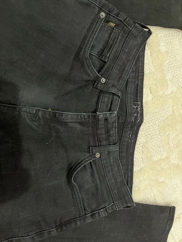 Siyah Kemerli Erkek Denim Pantolon - Görsel 4