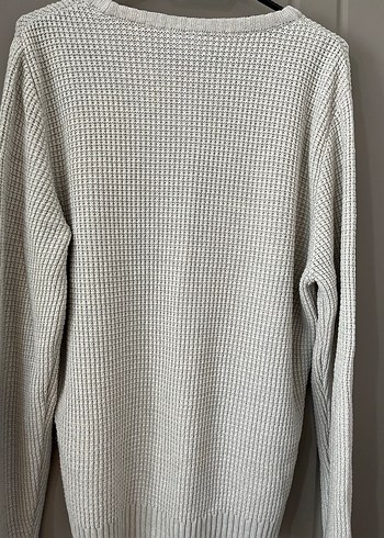 Gri Erkek Triko Bisiklet Yaka Kazak - Görsel 2