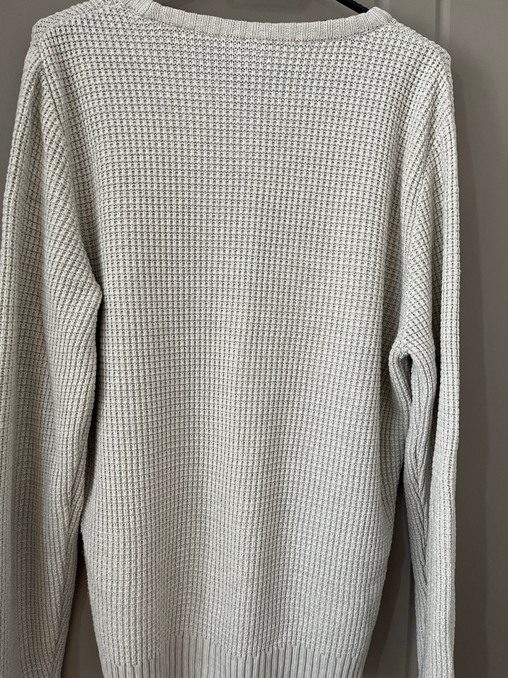 Gri Erkek Triko Bisiklet Yaka Kazak - Görsel 2