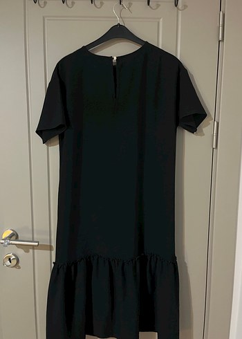 Sokak Stili Siyah Desenli Hamile Elbisesi - Görsel 4