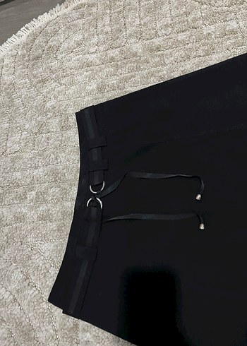 Siyah Kadın Midi Goth Etek - Görsel 2