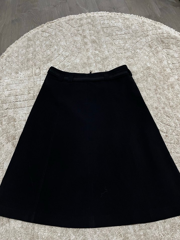 Siyah Kadın Midi Goth Etek - Görsel 4