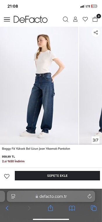 Defacto Defacto baggy pantolon