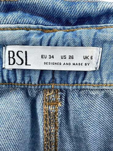 34 Beden mavi Renk BSL FASHION Jean / Kot %70 İndirimli.