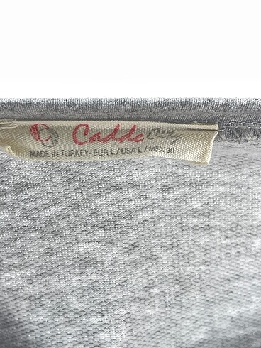 l Beden gri Renk Vintage Love Sweatshirt %70 İndirimli.