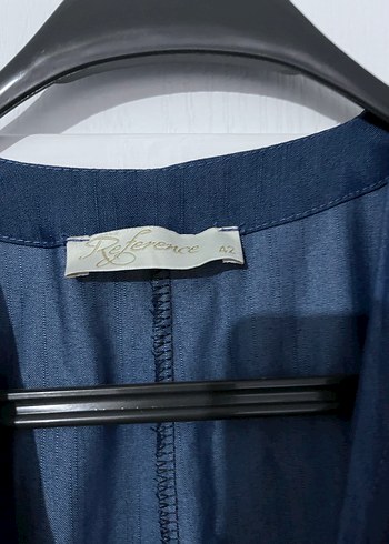 Nakışlı Lacivert Uzun Kot Elbise Yelek - Görsel 3