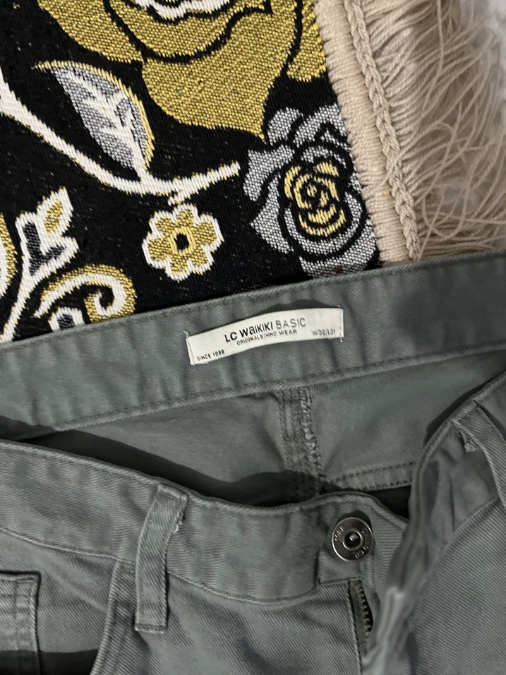 Gri Erkek Jean Pantolon Fermuarlı - Görsel 2