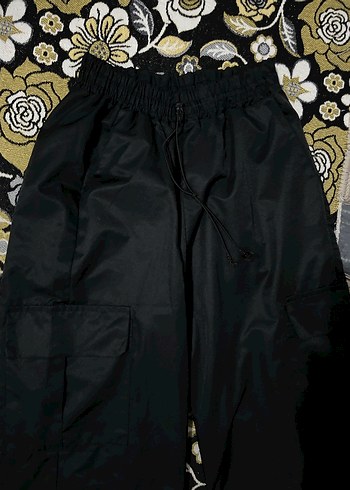 Siyah Kadın Street Wear Kumaş Pantolon - Görsel 2