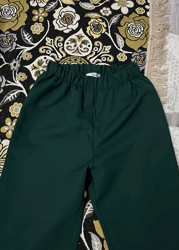 Yeşil İspanyol Paça Kadın Pantolon - Görsel 3