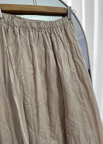 Bej uzun kraş etek - Görsel 3