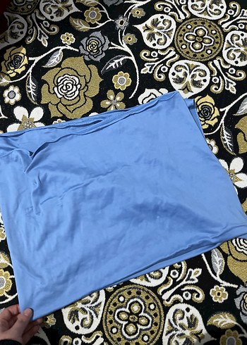 Mavi Kadın Penye Şal - Görsel 2