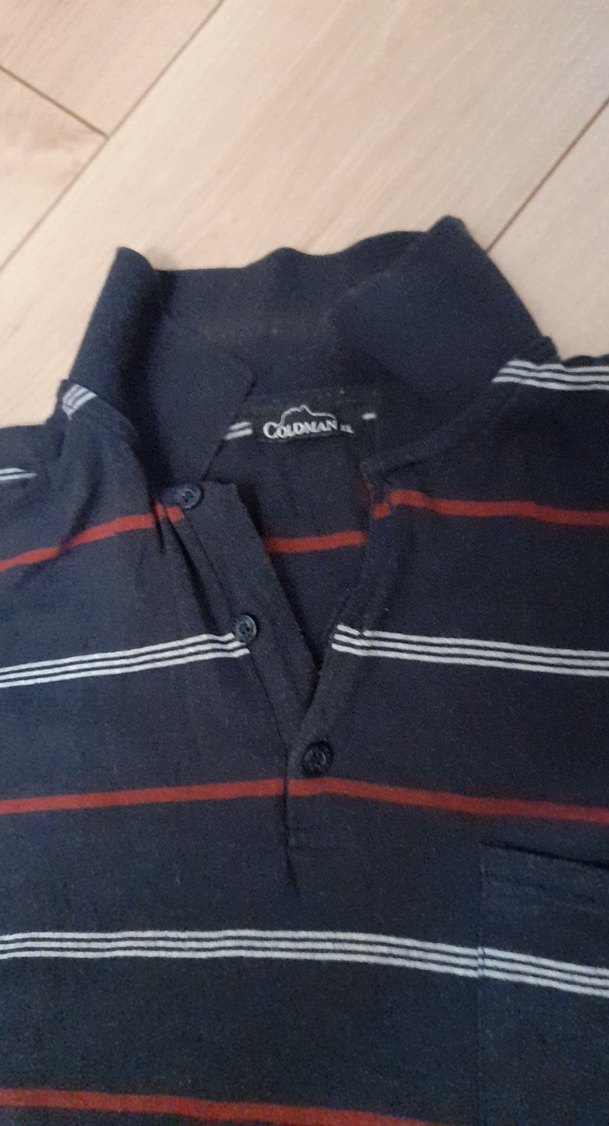 Karışık Renkli Çizgili Erkek Polo Tişört XL - Görsel 3