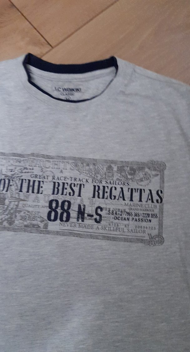 Gri Baskılı Erkek Tişört M Beden - Görsel 2