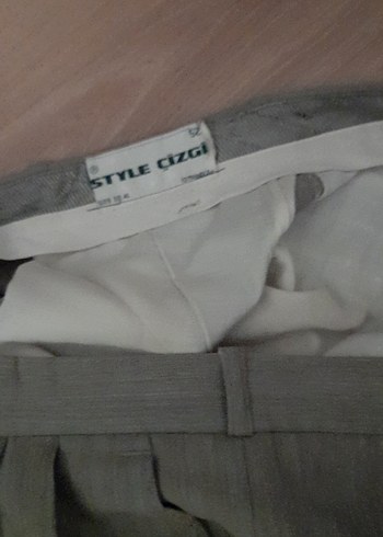 Gri Renk 52 Beden Kumaş Erkek Pantolon - Görsel 2