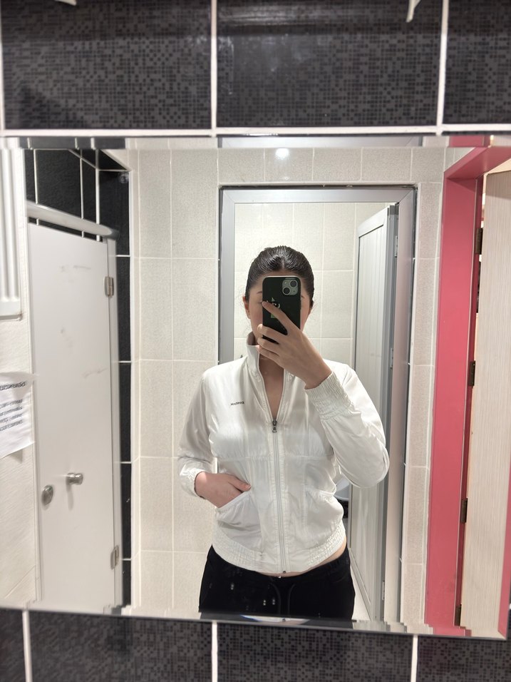 Reebok beyaz kadın vintage ceket - Görsel 3