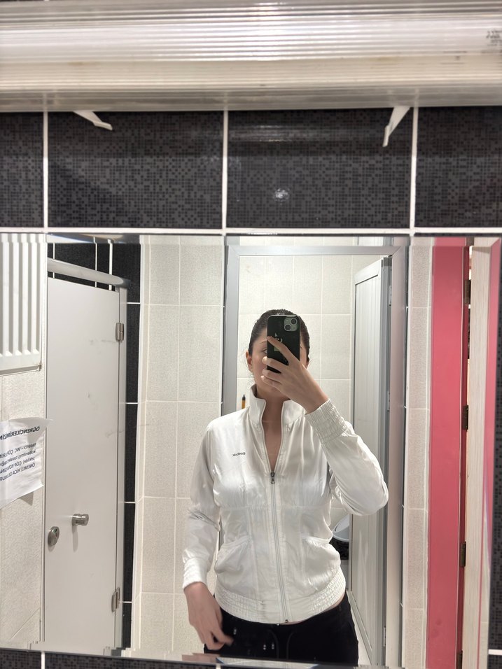 Reebok beyaz kadın vintage ceket - Görsel 2