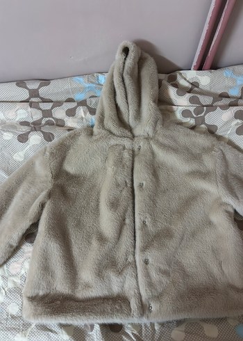 Bej Kapüşonlu kışlık ceket - Görsel 2