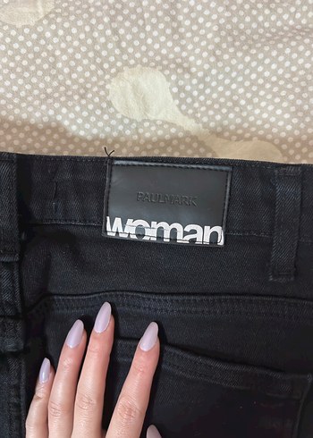 Siyah flare jean - Görsel 4