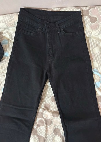 Siyah flare jean - Görsel 2