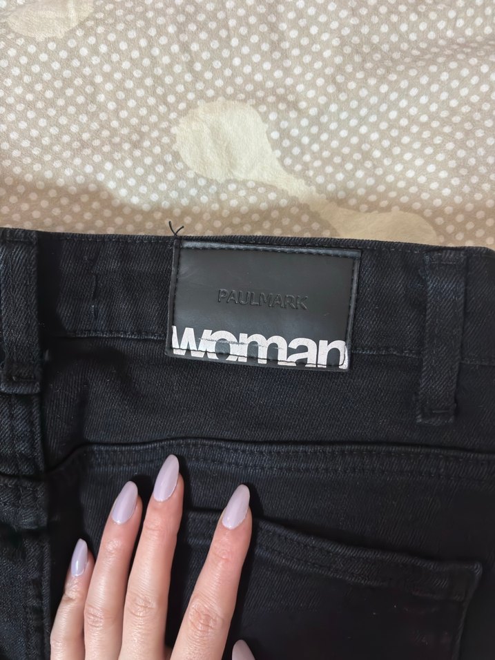 Siyah flare jean - Görsel 4