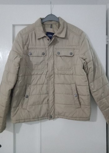 LC Waikiki Düğmeli Bej Erkek Günlük Mont
