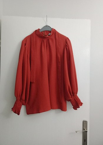 kiremit rengi gömlek tunik - Görsel 3