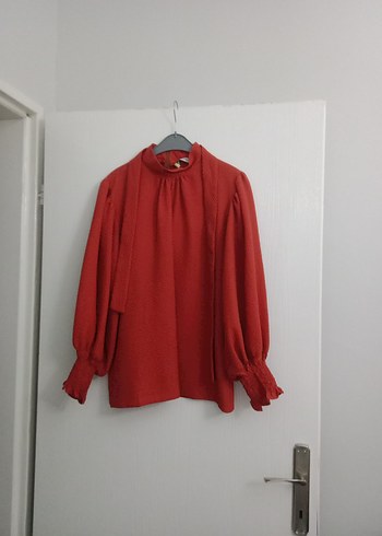 kiremit rengi gömlek tunik - Görsel 2