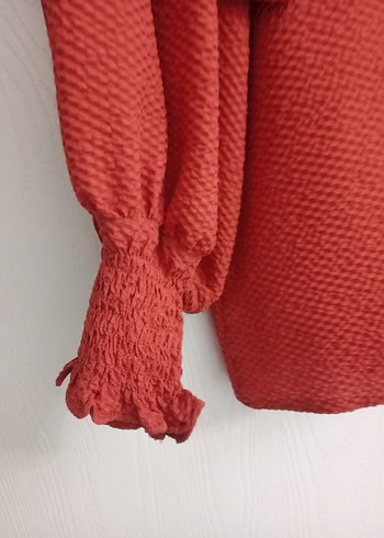 kiremit rengi gömlek tunik - Görsel 4