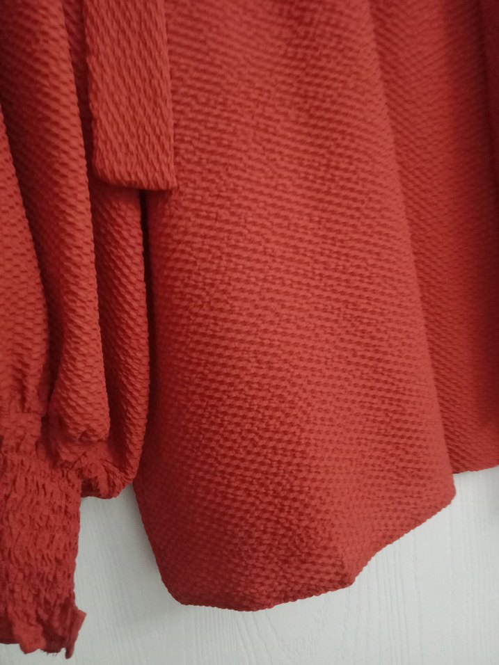 kiremit rengi gömlek tunik - Görsel 5