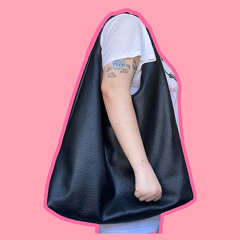 Beden Pull and bear Deri Tote bag kol çantası