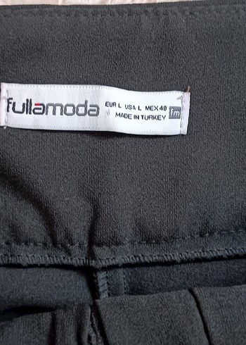 40 Beden siyah Renk Siyah Regular Fit Kumaş Pantolon