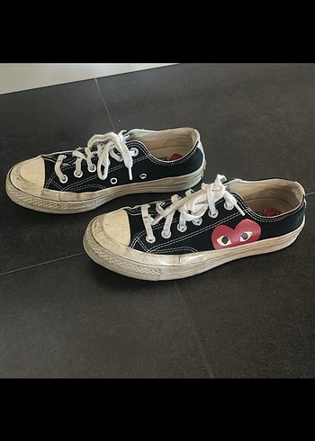 38 Beden siyah Renk Comme des Garçons Play Converse Chuck Taylor Siyah