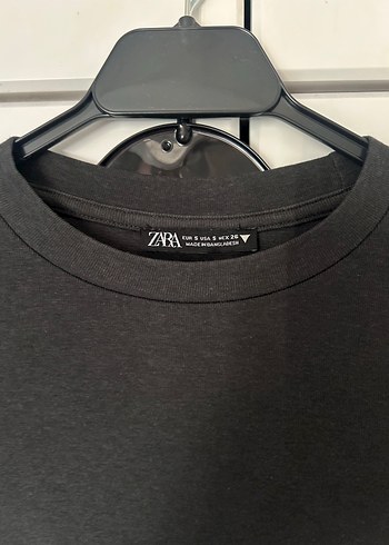 Gri Uzun Kollu Crop Top - Görsel 2