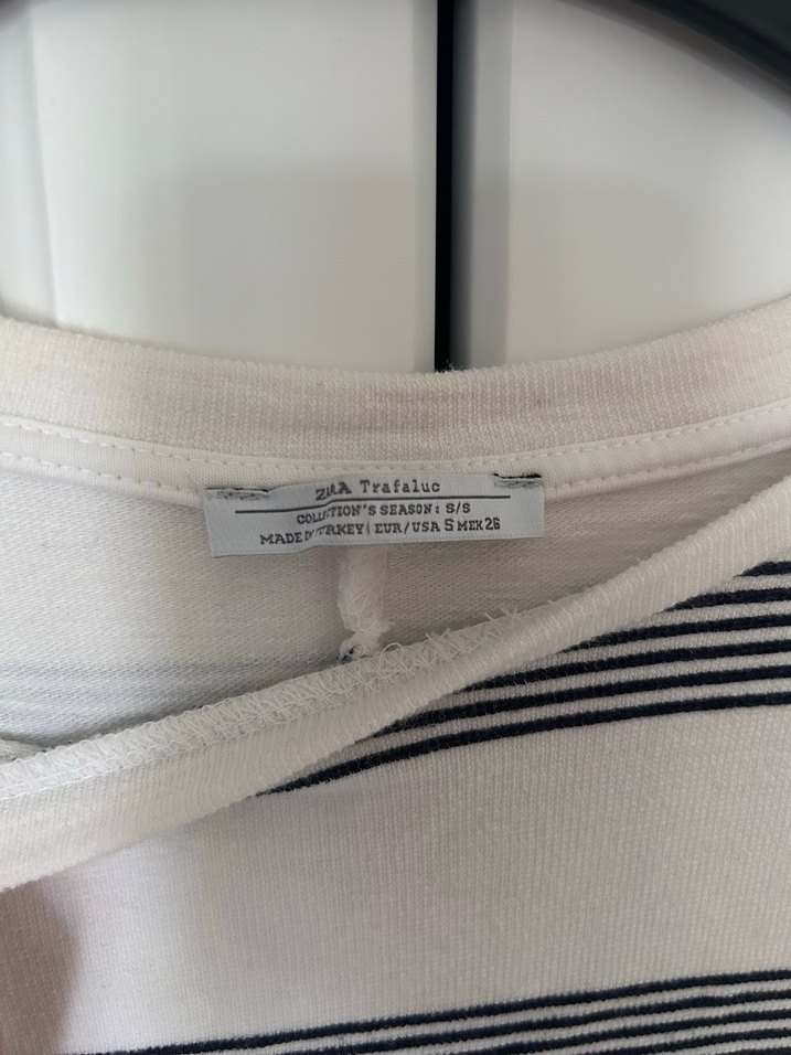 Çizgili Kısa Kollu Midi Elbise - Görsel 2