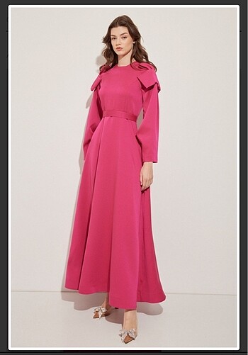 Pembe Abiye Elbise