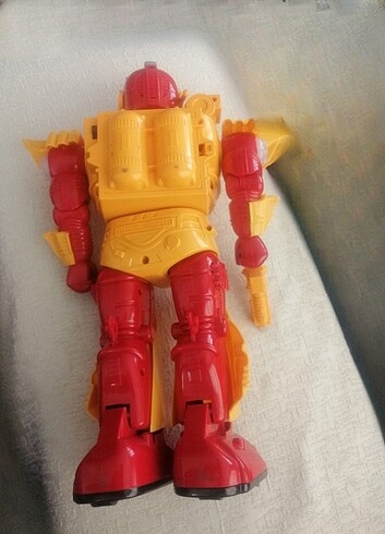 Hareketli Yürüyen Işıklı Sesli Savaşçı Robot Adam Oyuncak - Görsel 9