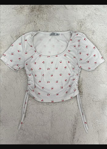 Düğmeli Kısa Kollu Pamuklu Hamile Tişörtü - Görsel 2