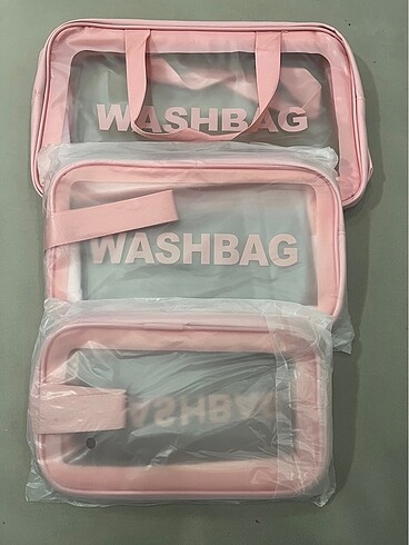 Diğer Washbag makyaj 3 lü set halinde