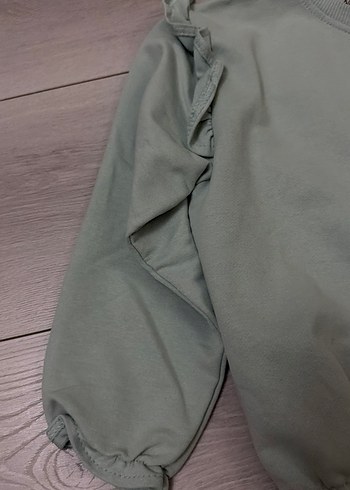 Kız çocuk sweat açık mint rengi - Görsel 3