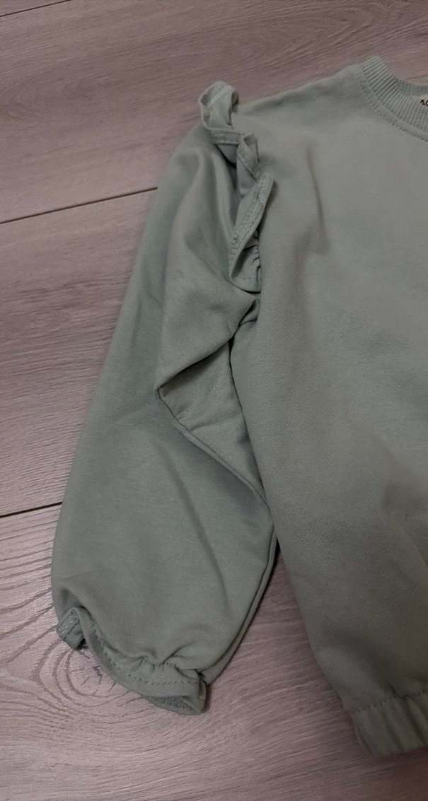 Kız çocuk sweat açık mint rengi - Görsel 3