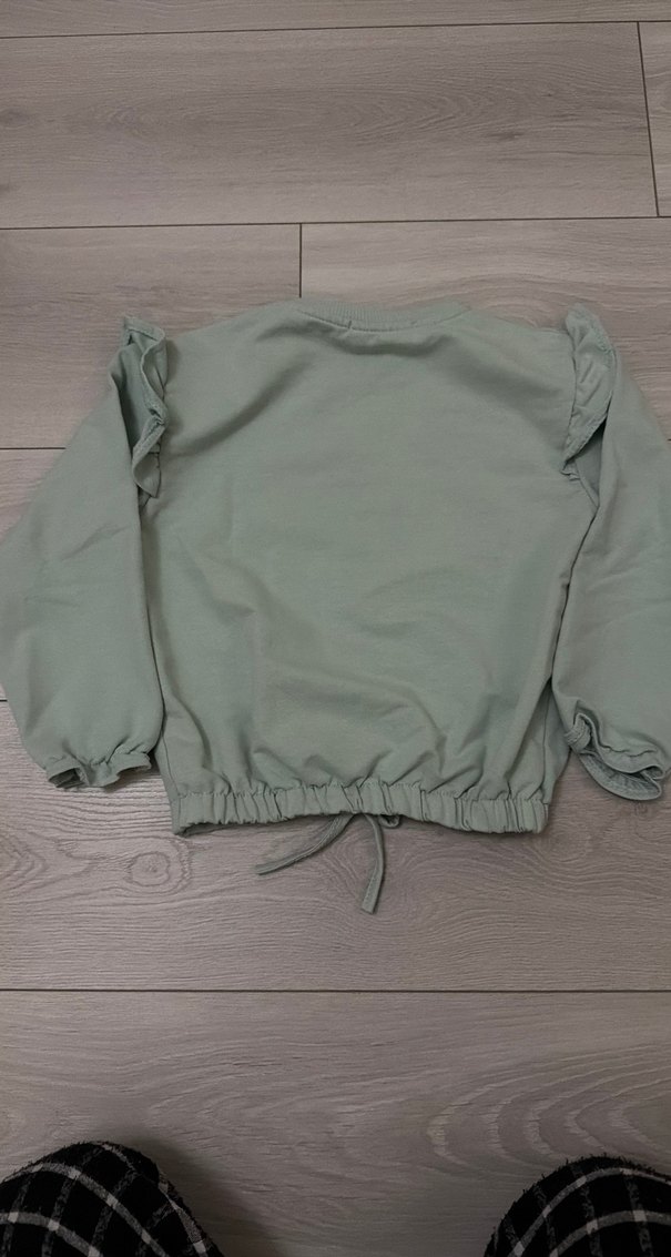 Kız çocuk sweat açık mint rengi - Görsel 5