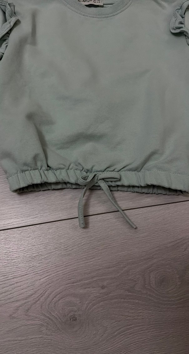 Kız çocuk sweat açık mint rengi - Görsel 2