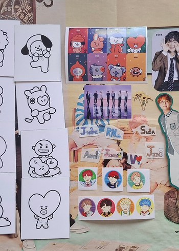 Beden Renk BTS PC ve Sticker Seti