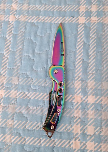 Çok Renkli Katlanabilir Cep Bıçağı - Görsel 3