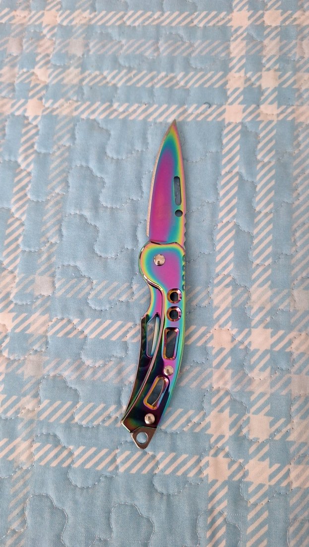 Çok Renkli Katlanabilir Cep Bıçağı - Görsel 3