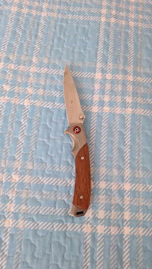 Ahşap saplı katlanır cep bıçağı - Görsel 3