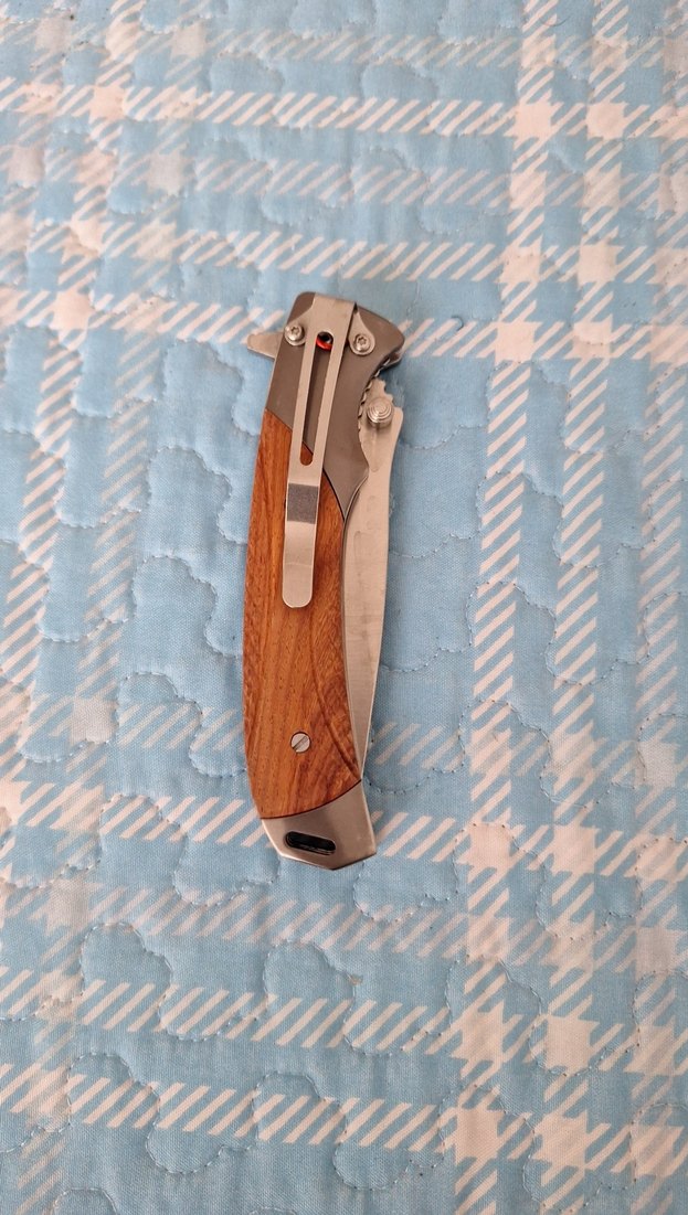Ahşap saplı katlanır cep bıçağı - Görsel 2