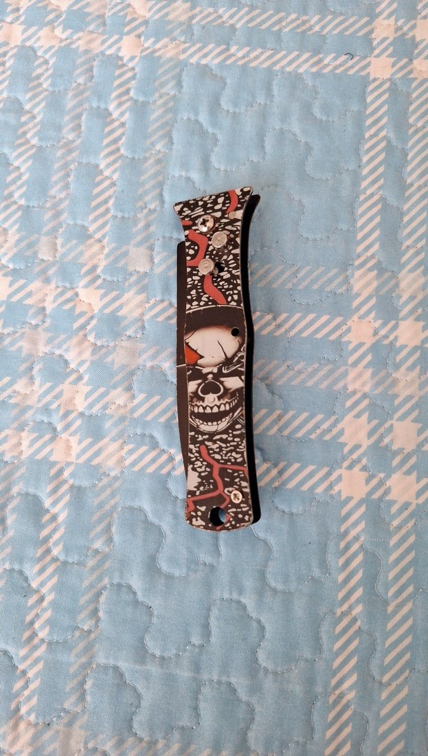 Kafatası Desenli Çok Renkli Bıçak - Görsel 3