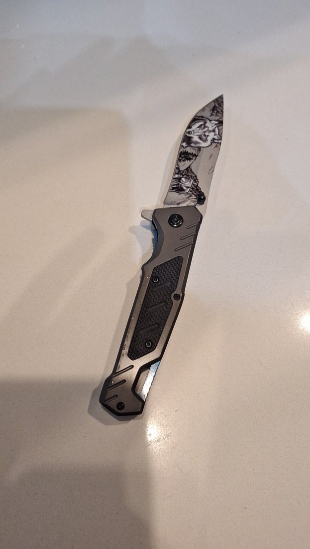 Grim Desenli Katlanır Çakı - Görsel 2